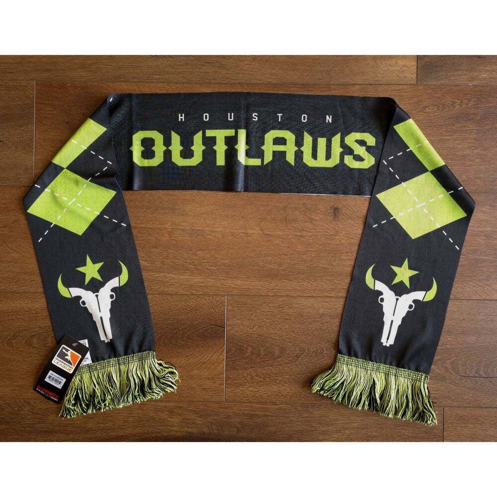 Houston Outlaws Scarf Overwatch League Gaming Ruffneck Black Green